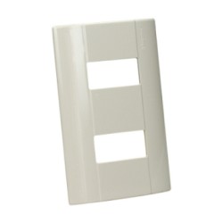 PLACA 2 U MARFIL MODUS E5N2