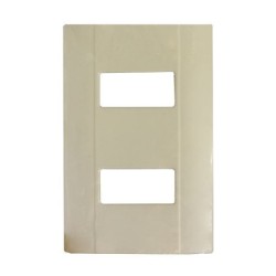 PLACA 2 U RESINA BLANCA TIPO MODUS ECOLINE TAMSA 2002