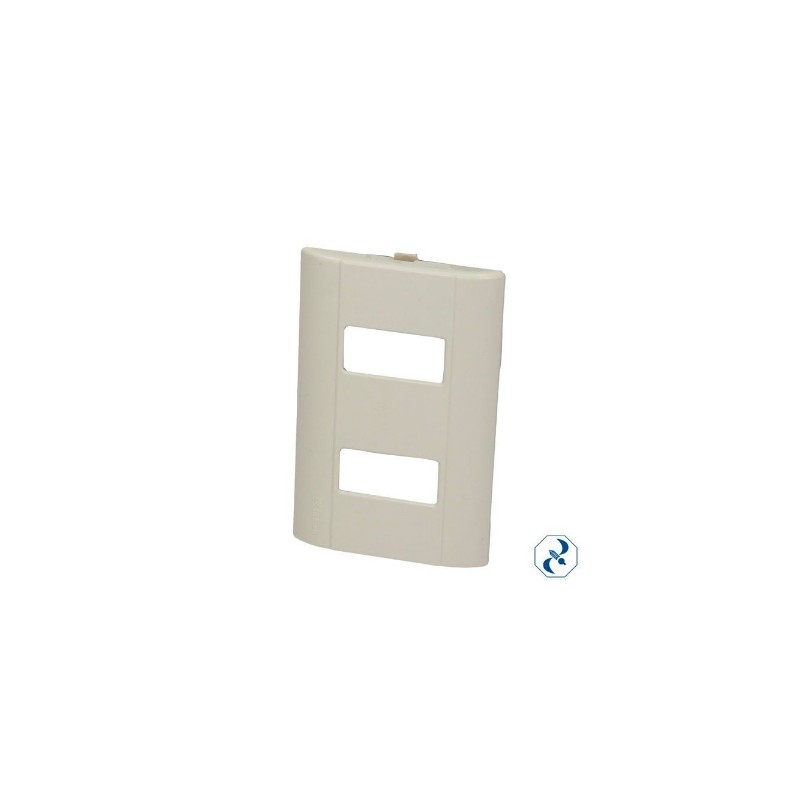 PLACA 2 U RESINA MARFIL TIPO MODUS ECOLINE TAMSA