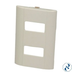 PLACA 2 U RESINA MARFIL TIPO MODUS ECOLINE TAMSA