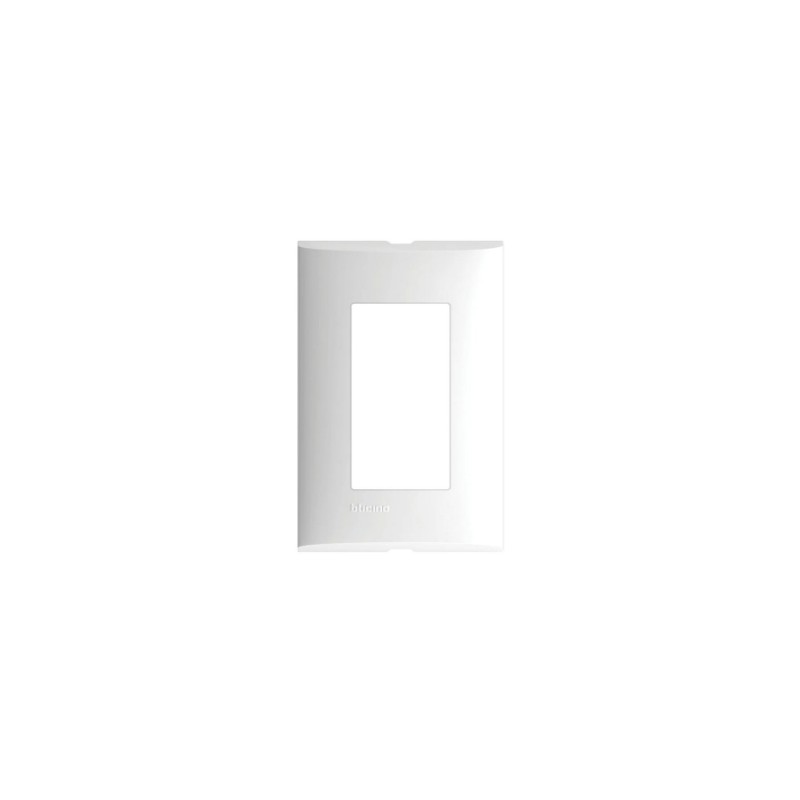 PLACA 3 MODULOS COLOR BLANCO CON CHASIS DE RESINA BTICINO FORZA FZA93