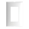 PLACA 3 MODULOS COLOR BLANCO CON CHASIS DE RESINA BTICINO FORZA FZA93