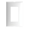 PLACA 3 MODULOS COLOR BLANCO CON CHASIS DE RESINA BTICINO FORZA FZA93