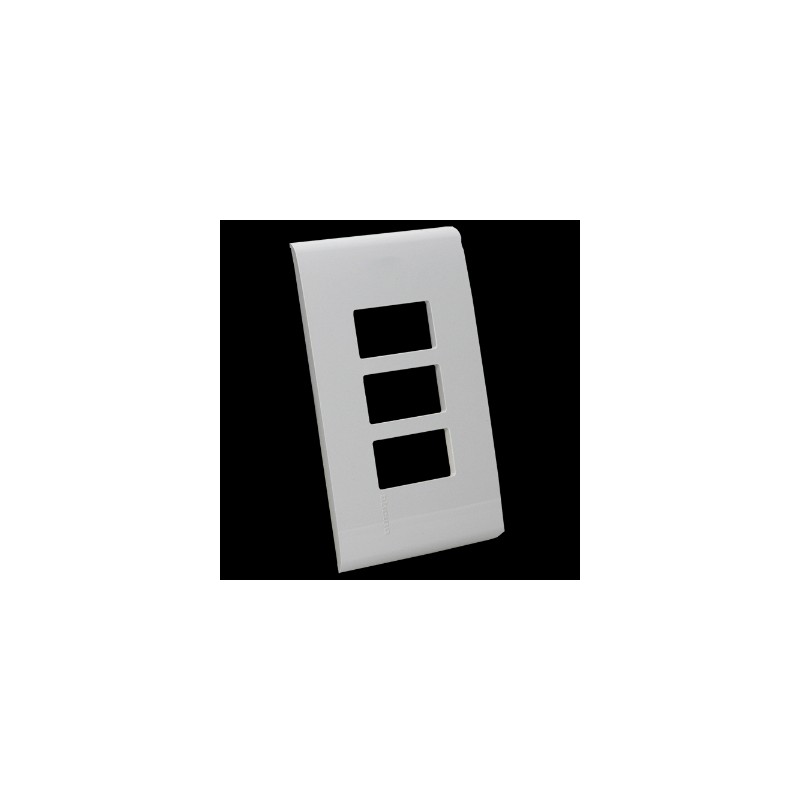 PLACA 3 U CON CHASIS DE RESINA COLOR BLANCO MODUS RESTYLE E5N3BNR