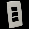 PLACA 3 U CON CHASIS DE RESINA MARFIL MODUS RESTYLE E5N3R