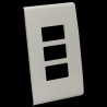 PLACA 3 U CON CHASIS DE RESINA MARFIL MODUS RESTYLE E5N3R