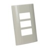 PLACA 3 U MARFIL MODUS E5N3