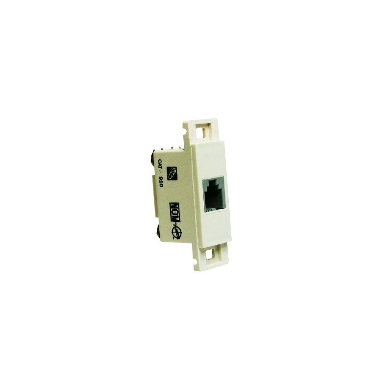 PLACA BLANCA CON TOMA DE TELEFONO RJ11 4 HILOS MODUS PRO E2082/11PTLAB