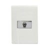 PLACA BLANCA CON TOMA DE TELEVISION TIPO F MODUS PRO E2E52PTLAB