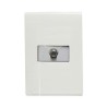 PLACA BLANCA CON TOMA DE TELEVISION TIPO F MODUS PRO E2E52PTLAB