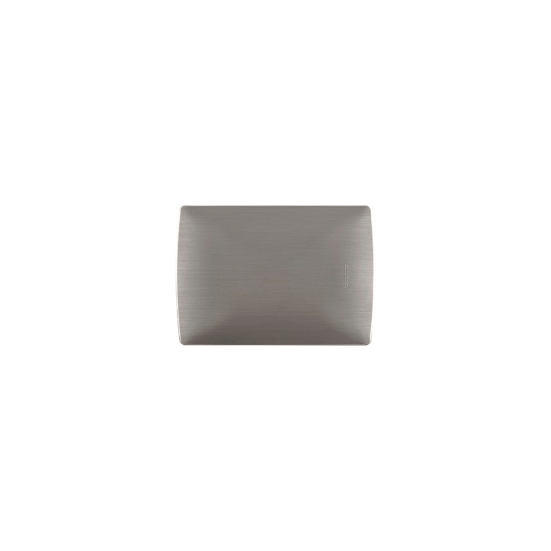 PLACA CIEGA ACERO ALUMINIO C/CHASIS BTICINO MX QZ4803M0AAC