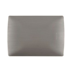 PLACA CIEGA ACERO ALUMINIO C/CHASIS BTICINO MX QZ4803M0AAC