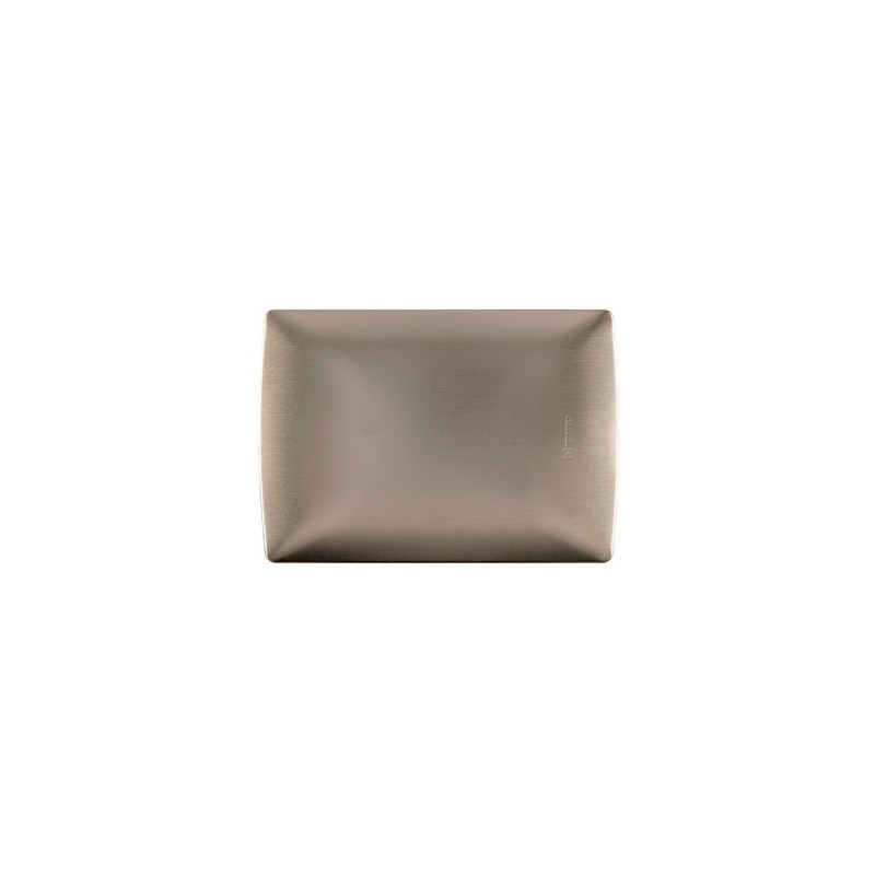 PLACA CIEGA PERLA ALUMINIO C/CHASIS BTICINO MX QZ4803M0ATC
