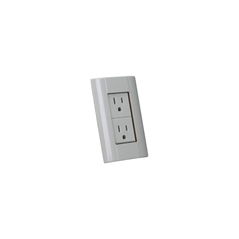 PLACA CON CONTACTO DUPLEX MARFIL MODUS E6028N