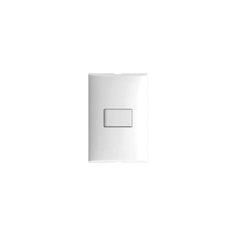 PLACA CON UN APAGADOR SENCILLO 10A 127V BLANCO BTICINO FORZA FZA511
