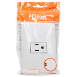 PLACA CON UN CONTACTO 2P+T C/PROTECCION INFANTIL BLANCO BTICINO FORZA FZA29S1