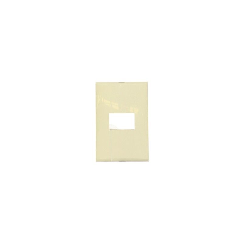 PLACA DE 1 U CON CHASIS DE RESINA COLOR MARFIL MODUS PRO E5N1PTLM