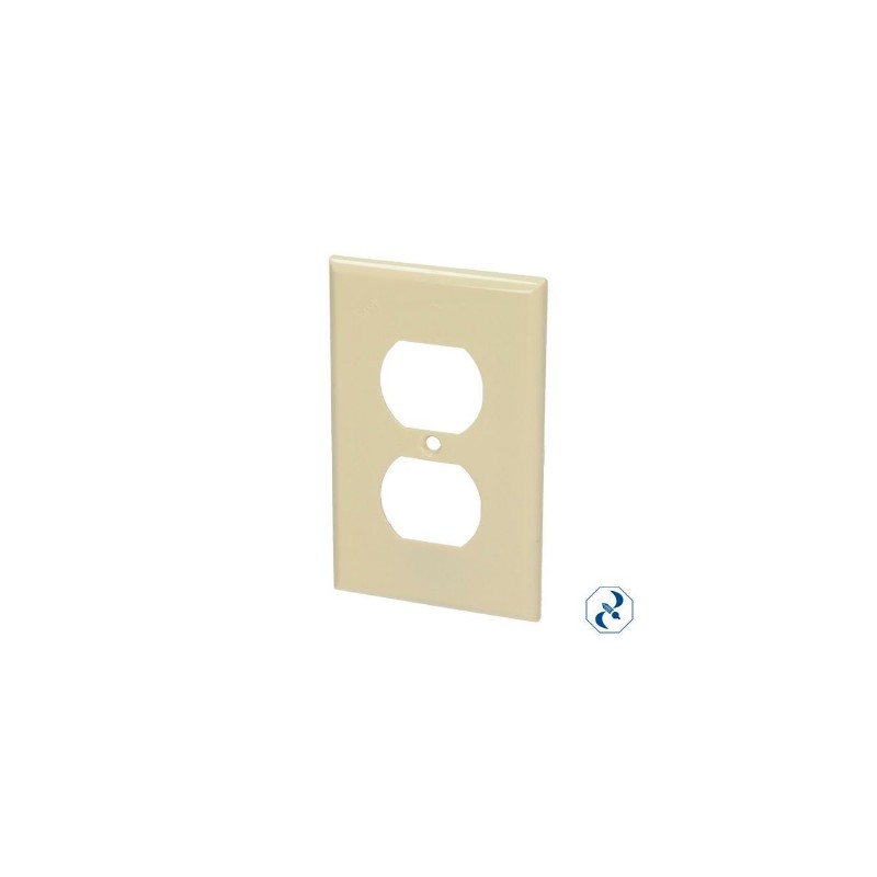 PLACA DE PLASTICO DUPLEX COLOR MARFIL SAMY
