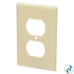 PLACA DE PLASTICO DUPLEX COLOR MARFIL SAMY