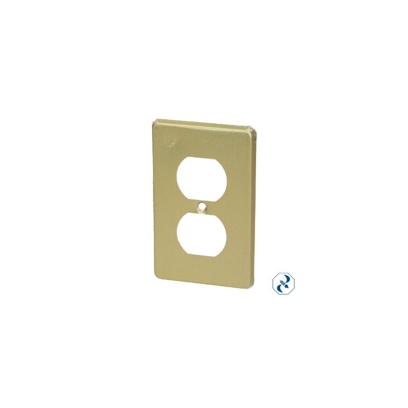 PLACA PARA CONTACTO DUPLEX ALUMINIO SAMY