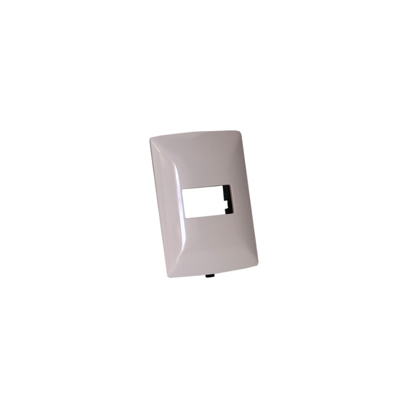 PLACA RESINA 1 MOD BLANCO MERIDA C/CHASIS BTICINO MX QZ4803M1BN