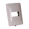 PLACA RESINA 1 MOD BLANCO MERIDA C/CHASIS BTICINO MX QZ4803M1BN