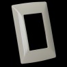 PLACA RESINA 3 MOD MARFIL C/CHASIS BTICINO MX QZ4803M3MA