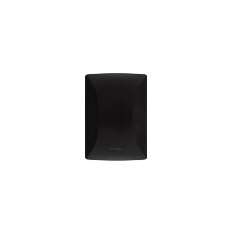 PLACA RESINA CIEGA NEGRO OBSIDIANA C/CHASIS BTICINO MX QZ4803M0NR