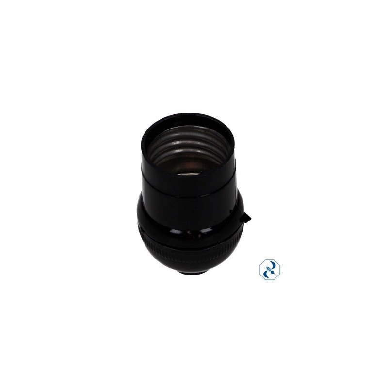 SOCKET SENCILLO DE PLASTICO NEGRO SAMY