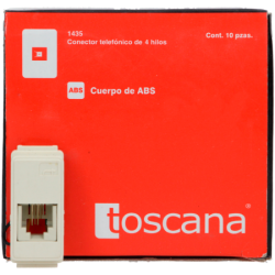 TOMA TELEFONICA MARFIL TOSCANA TIPO EVOLUCION 1435